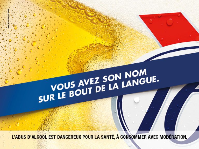 Pub 1664 avec jeu de mots