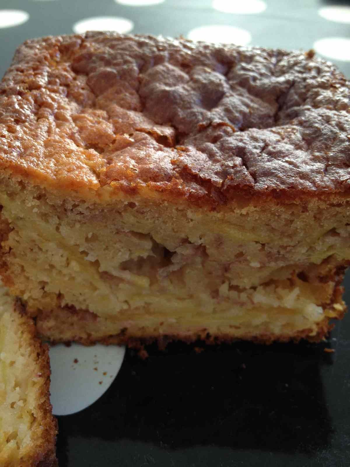 Cake bananes et pommes poêlées sans beurre et sans huile Rachel et sa