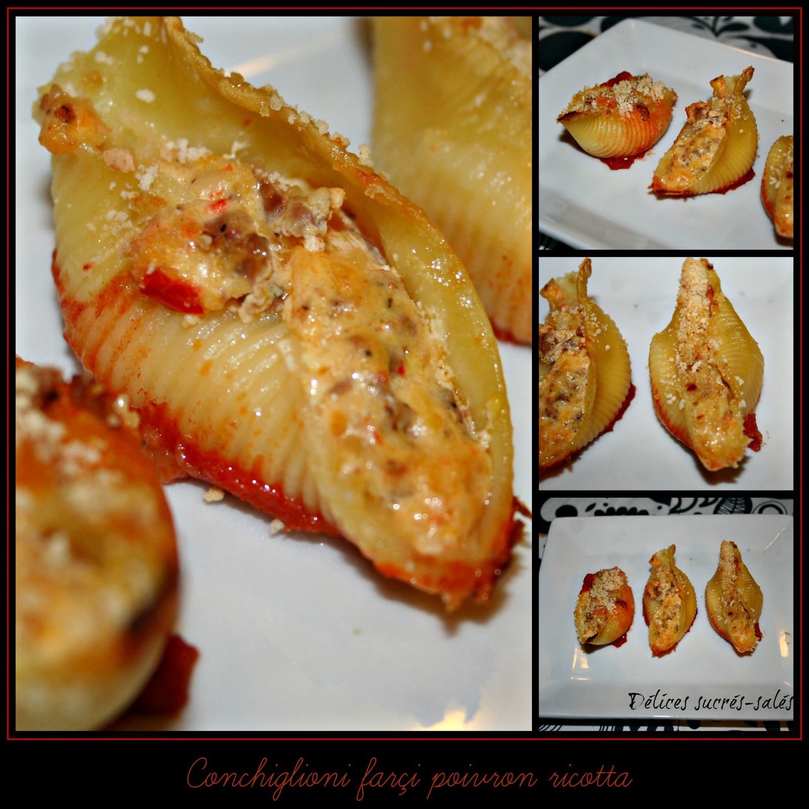 Conchiglioni Farci Poivron Ricotta Delices Sucres Sales Over