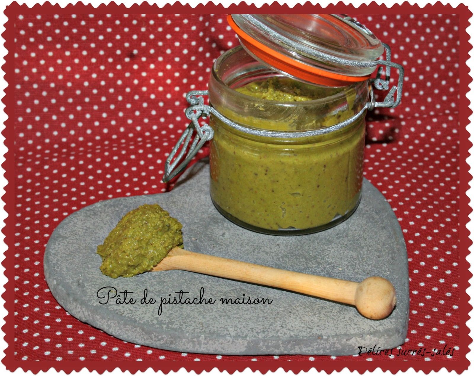 Pâte de pistache maison