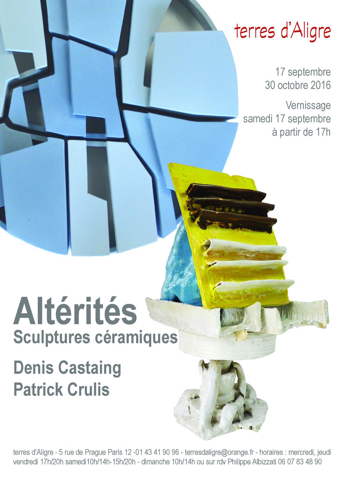 Altérités - Denis Castaing - Patrick Crulis - Sculptures céramiques