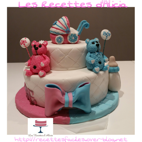 Gâteau baby shower - Les recettes d'Alicia
