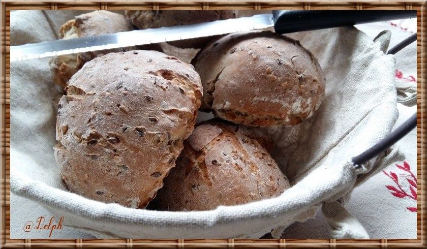 Petits pains aux graines de lin au thermomix