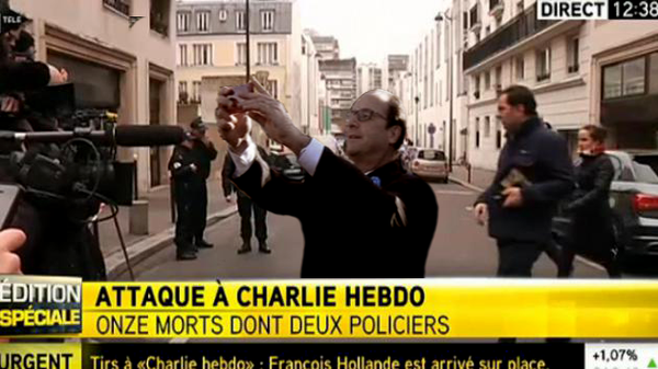 A Parigi è scoppiato un casino? Keep Calm prima è meglio farsi un selfie! #Hollande #CharlieHebdo 