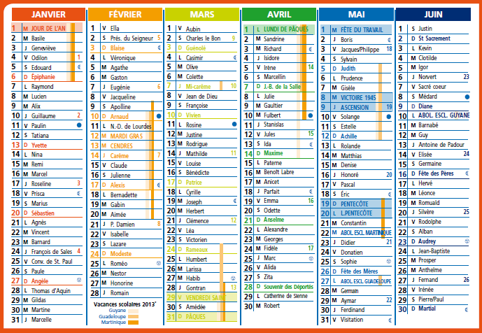 Le calendrier CE1 - Fée des écoles