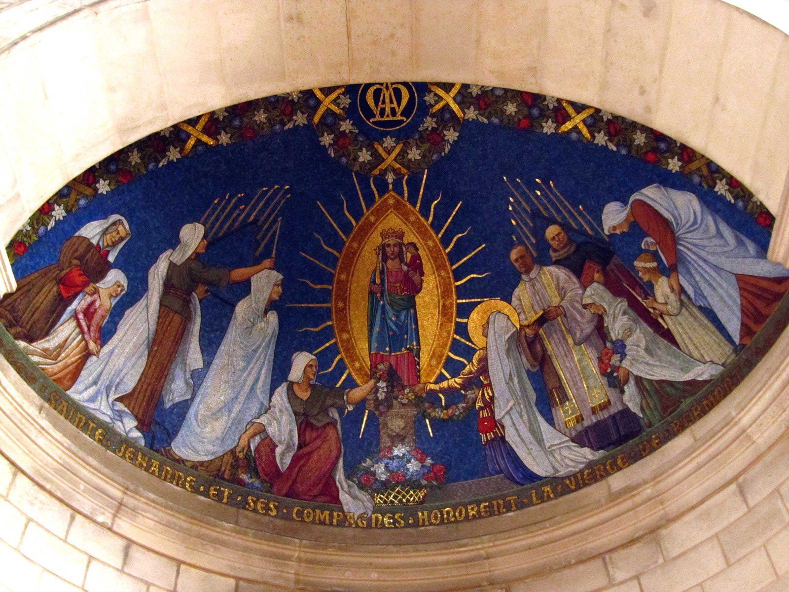 Jeanne honorant Notre Dame de Bermont