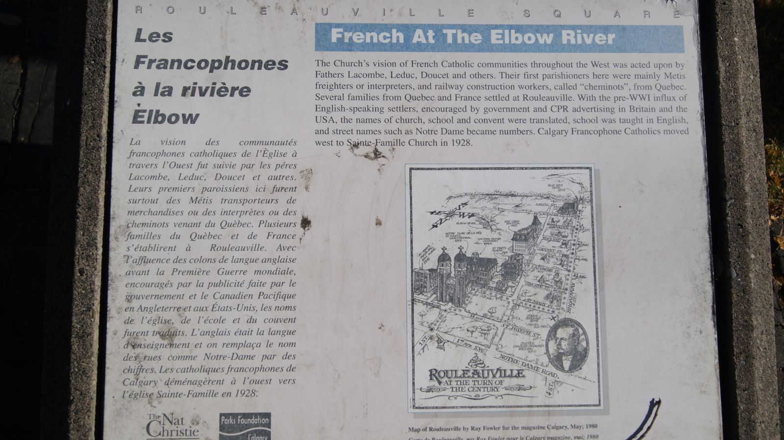 A la découverte du quartier Francophone de Calgary "Rouleauville" Le