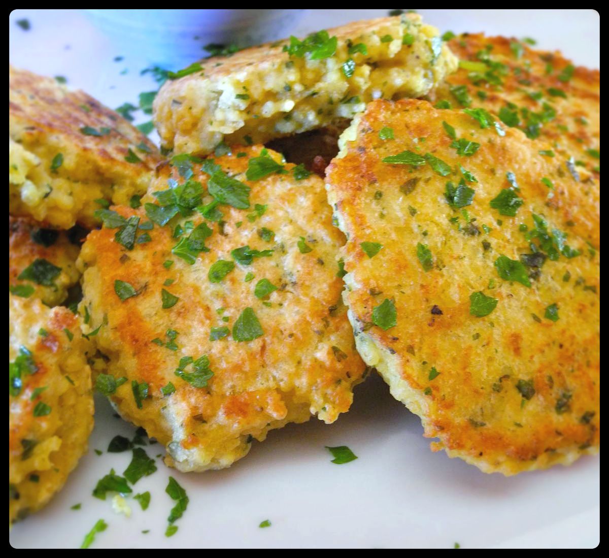 Galettes au millet et pois chiches