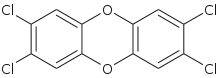 formula di struttura del TCDD