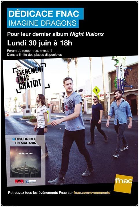 Séance de dédicaces d'Imagine Dragons à Paris