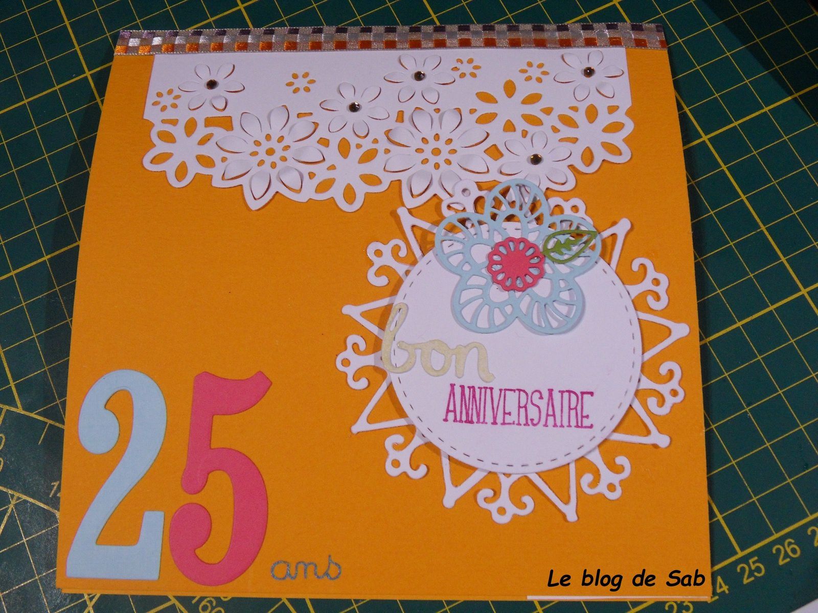Carte anniversaire 25 ans femme - Le blog de Sab
