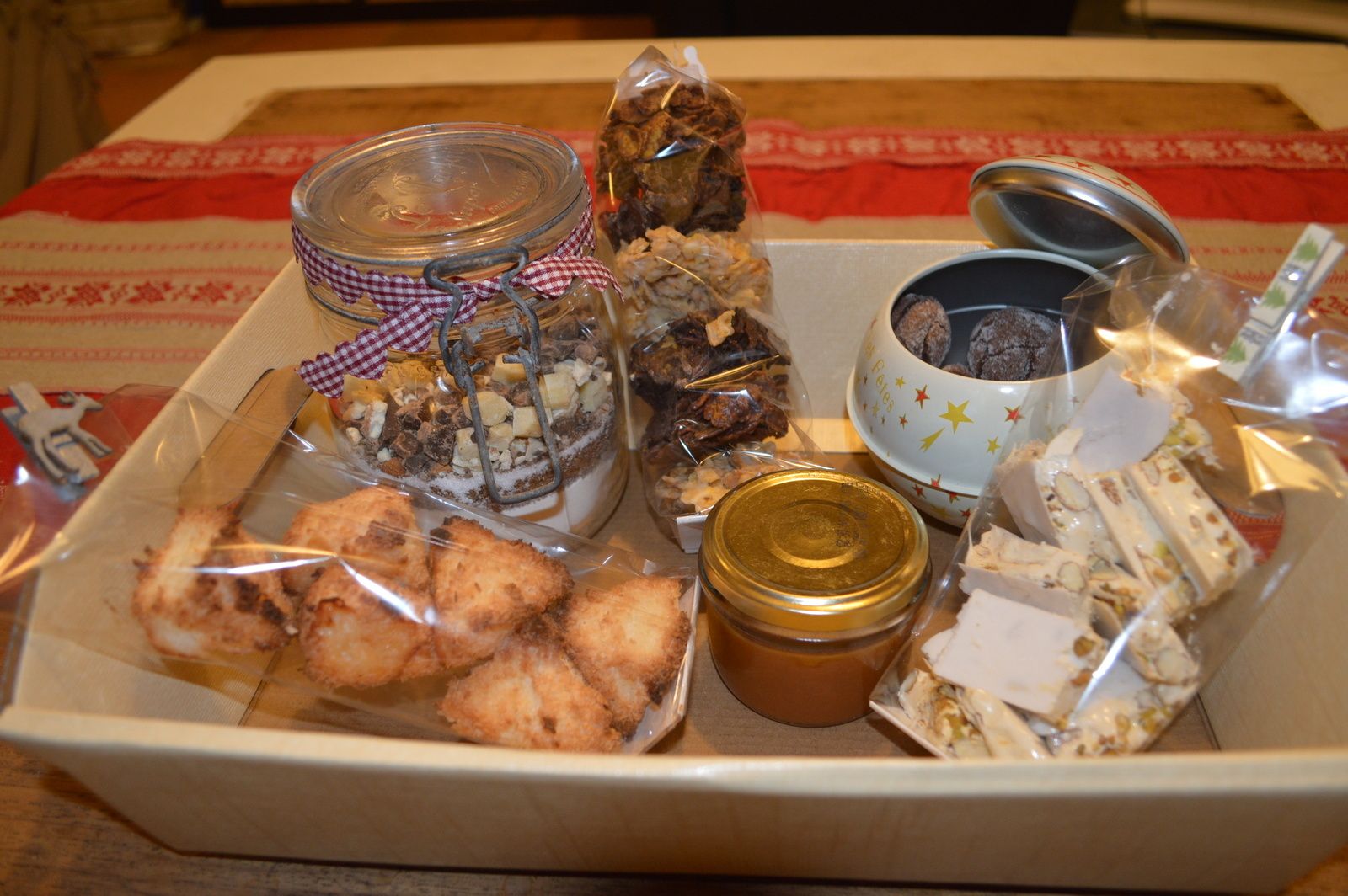 Panier gourmand fait maison à offrir pour noël, recette craquelés