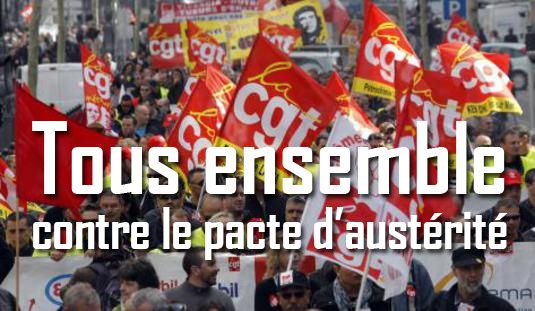 Jeudi 16 octobre  : en grève contre la politique d'austérité !