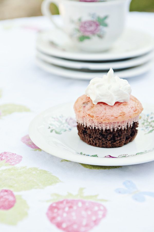 Cupcakes crème napolitaine