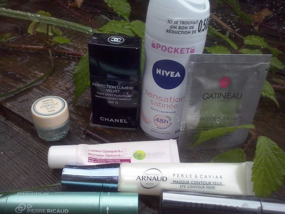 out de ma salle de bain, nivea, chanel,benefit,garnier,institut arnaud