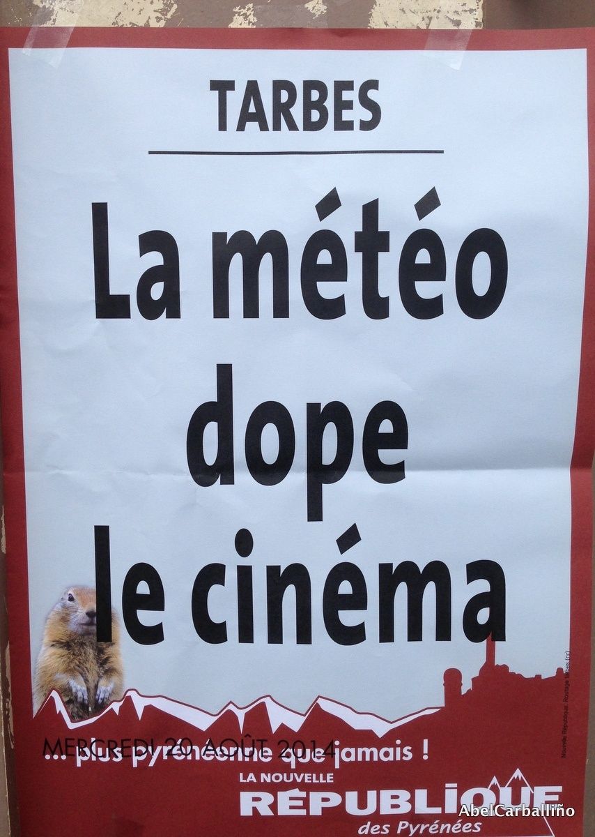 La une du journal  parle météo