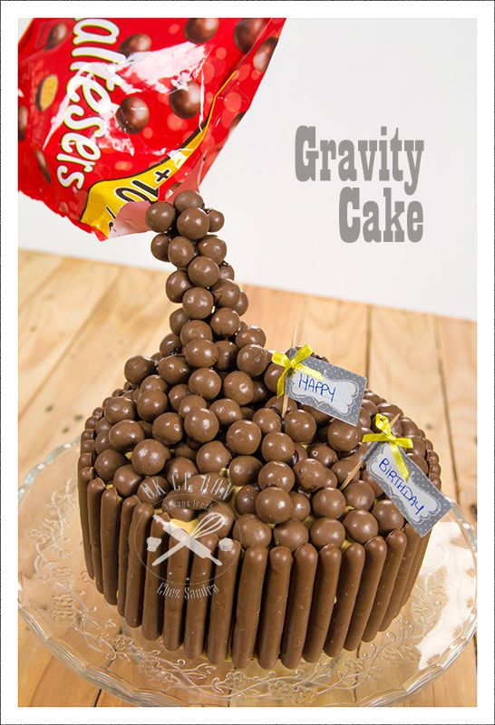 Gravity cake chocolat aux Maltesers et caramel au beurre salé - Ok Ce Bon!