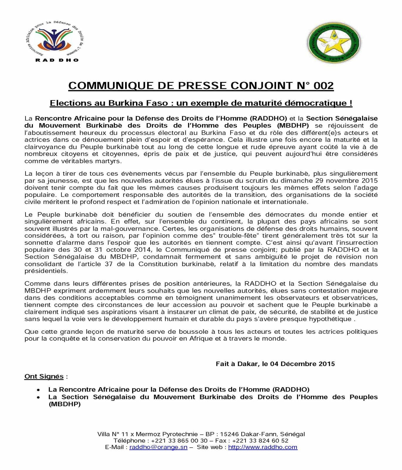sites de rencontres burkina faso