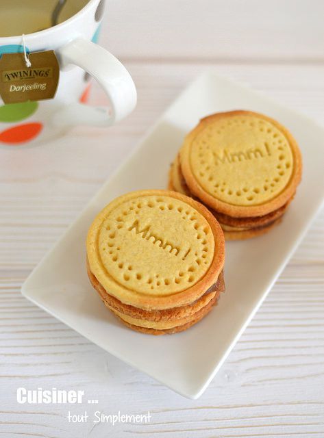 Sablés au Citron, fourrés à la confiture de Marron