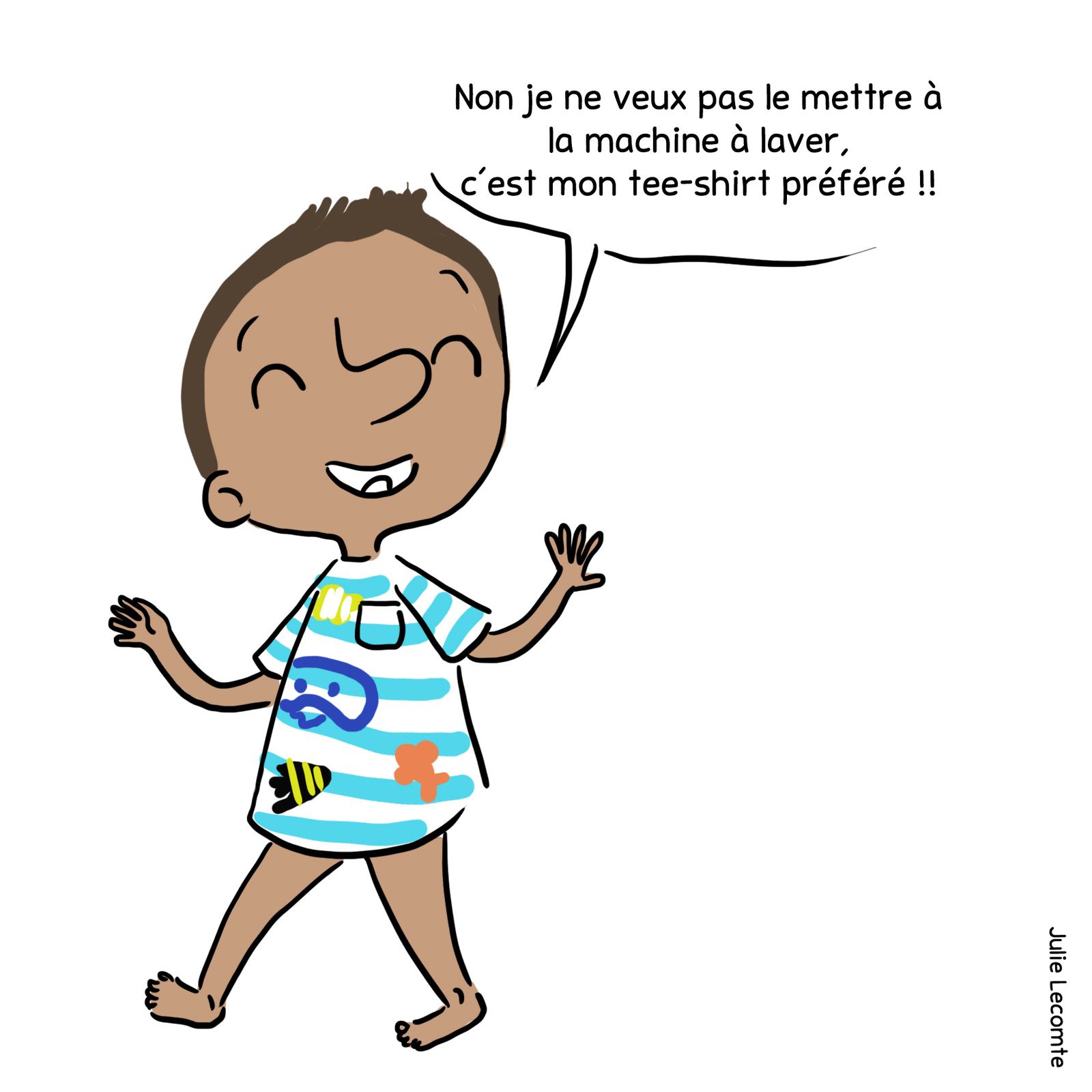 Des enfants uniques habillés en modèles uniques