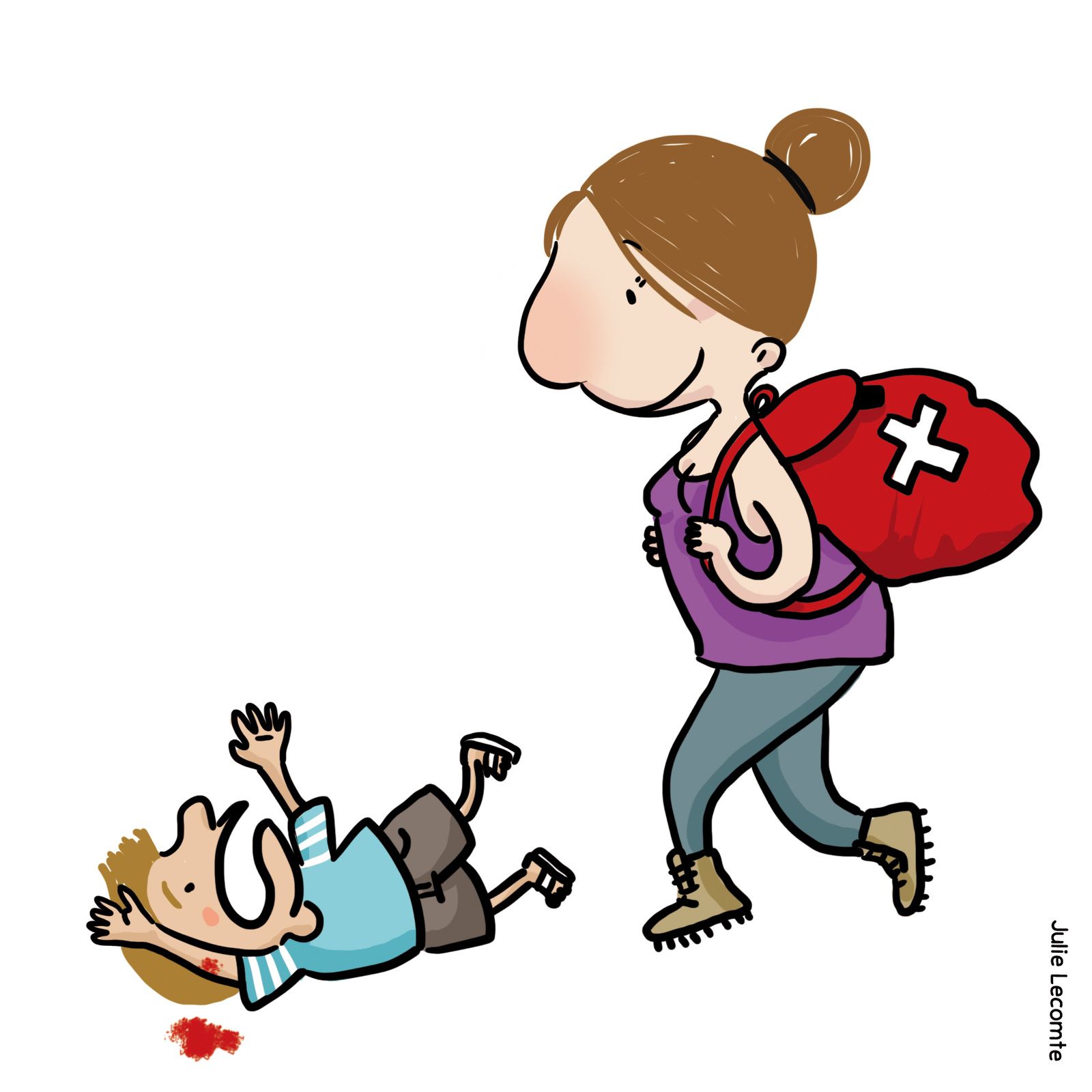Dans ma trousse de secours, il y a ...