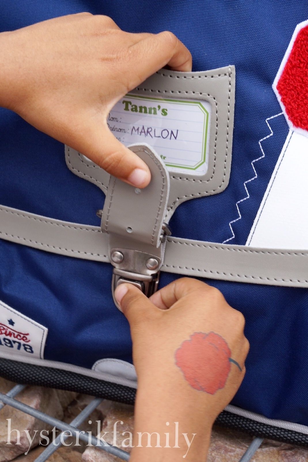 son premier cartable pour sa rentr?�e au CP, un Tann's - test et avis - Hysterikfamily