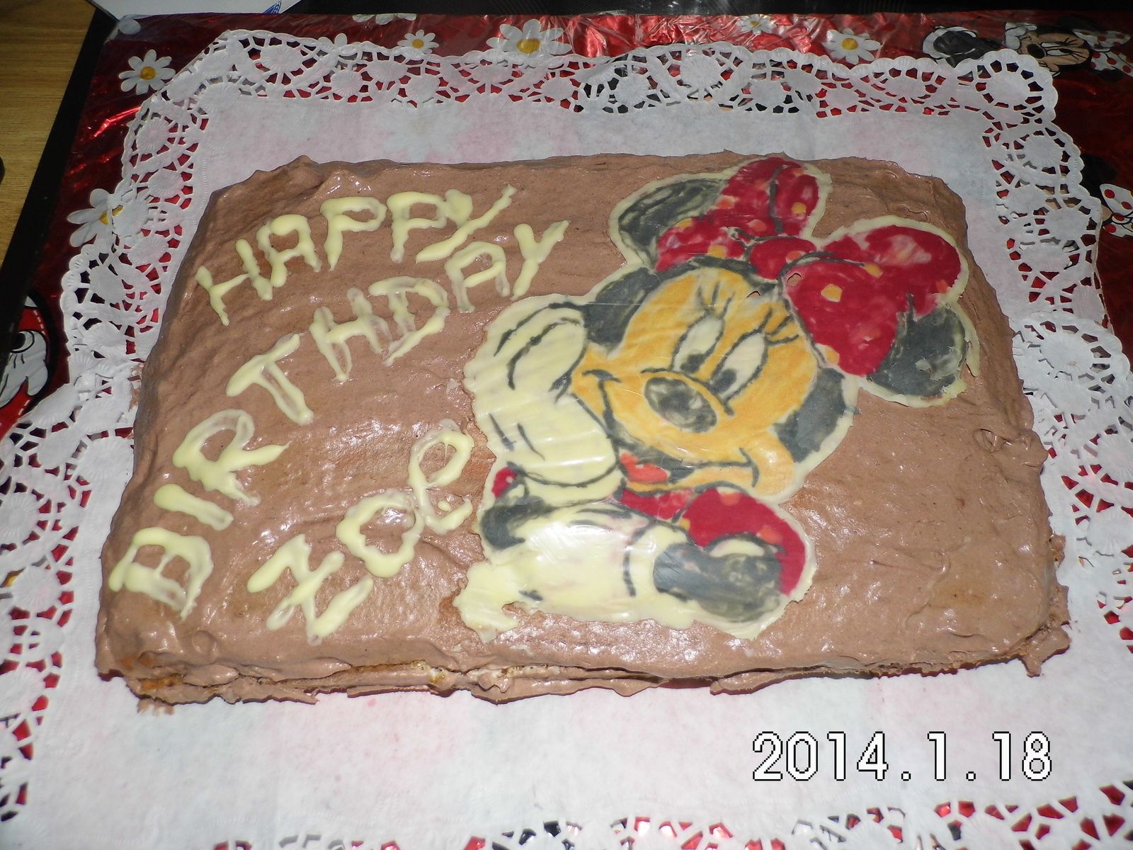 Schokotorte mit Minnie Maus, Vegan - kleckerstube.over-blog.com