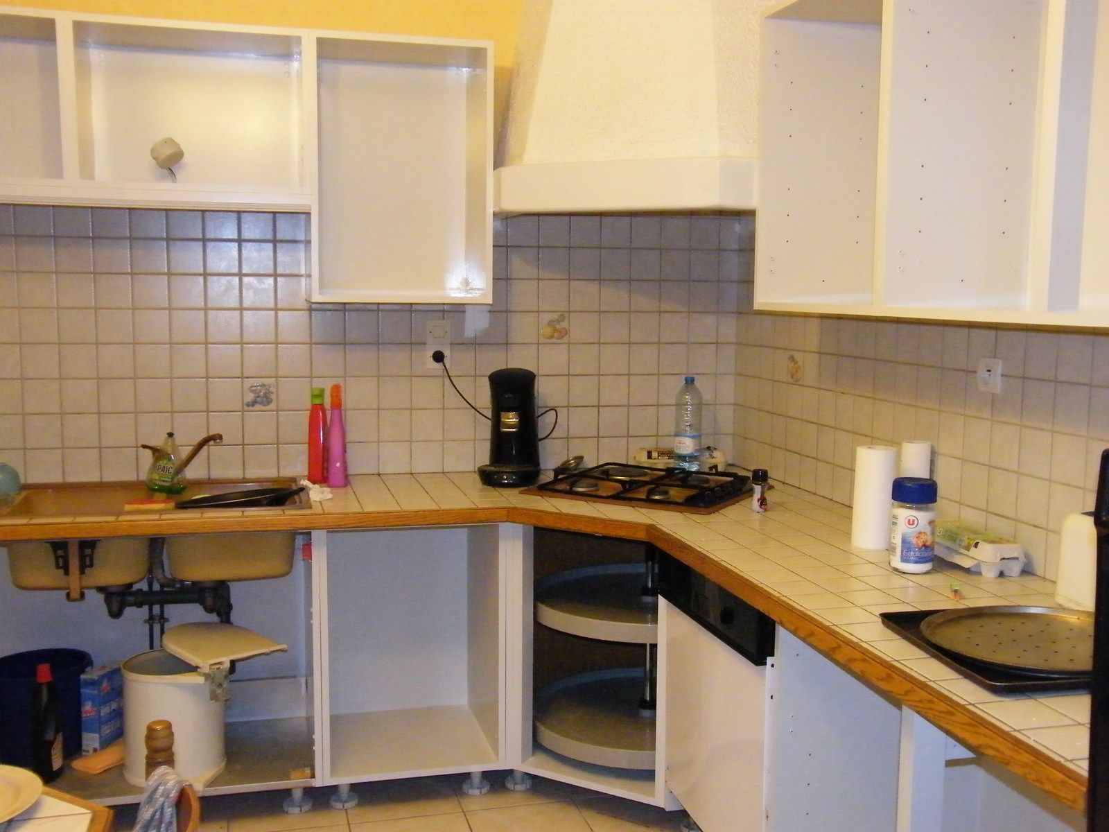 Cuisine repeinte en gris: deco cuisine repeinte. réaménagement d& ...
