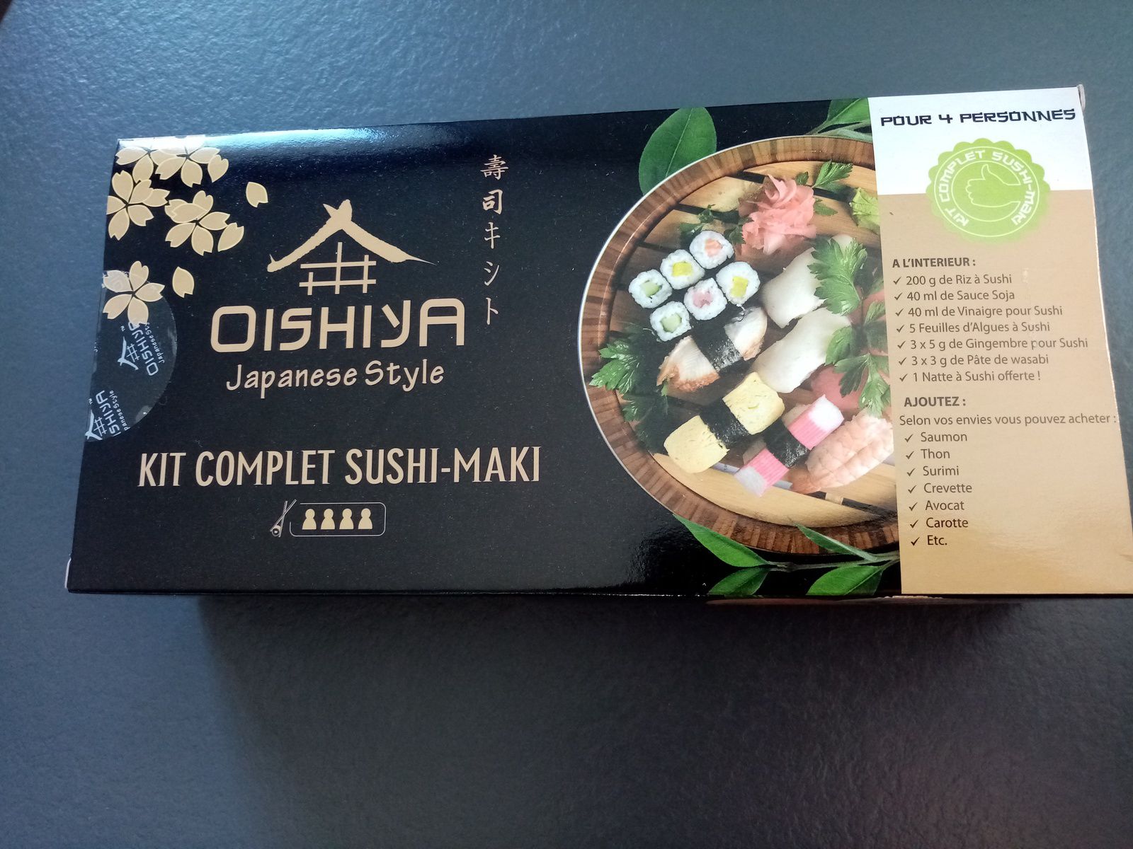 Kit sushi et maki pour 4 personnes OISHIYA, 380g - Super U, Hyper U, U  Express 