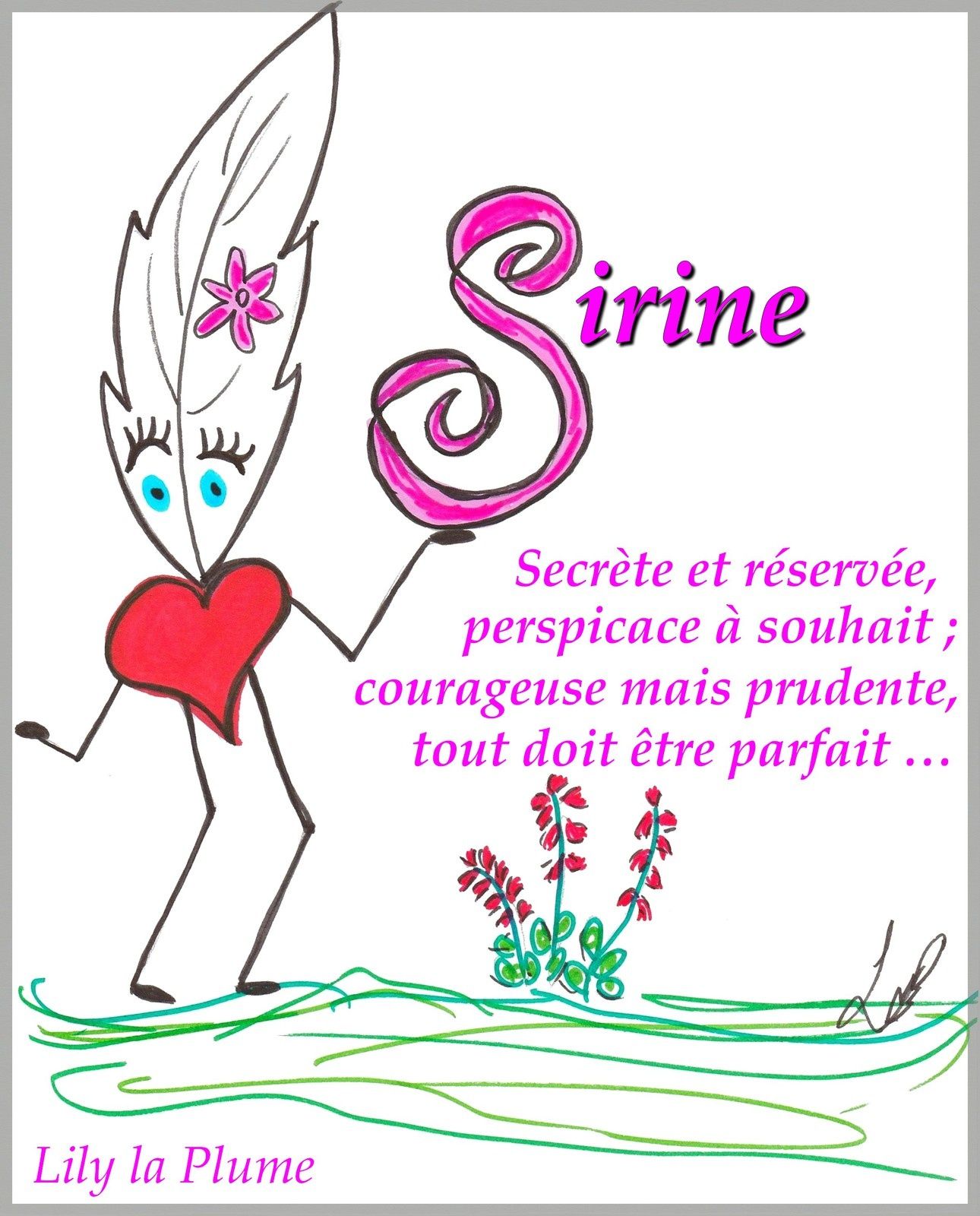 Sirine Les Prénoms par Lily la Plume