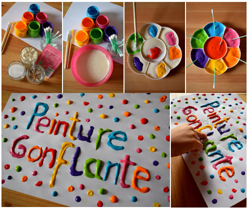 http://enfantbebeloisir.over-blog.com/2014/10/puffy-peint-recette-peinture-gonflante-au-micro-onde.html