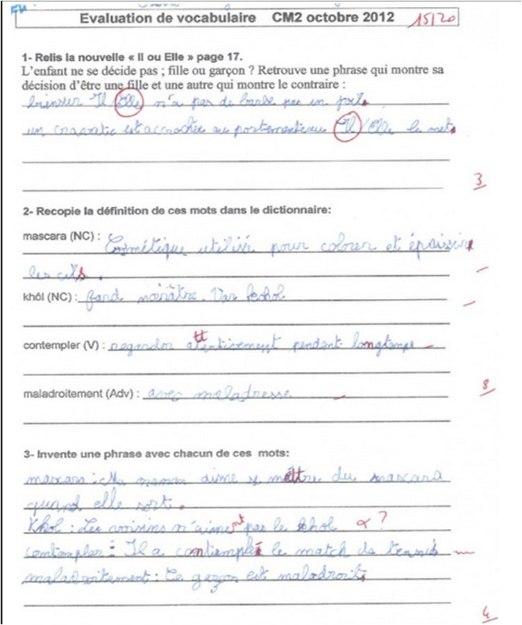 Un exercice déroutant en CM1 !