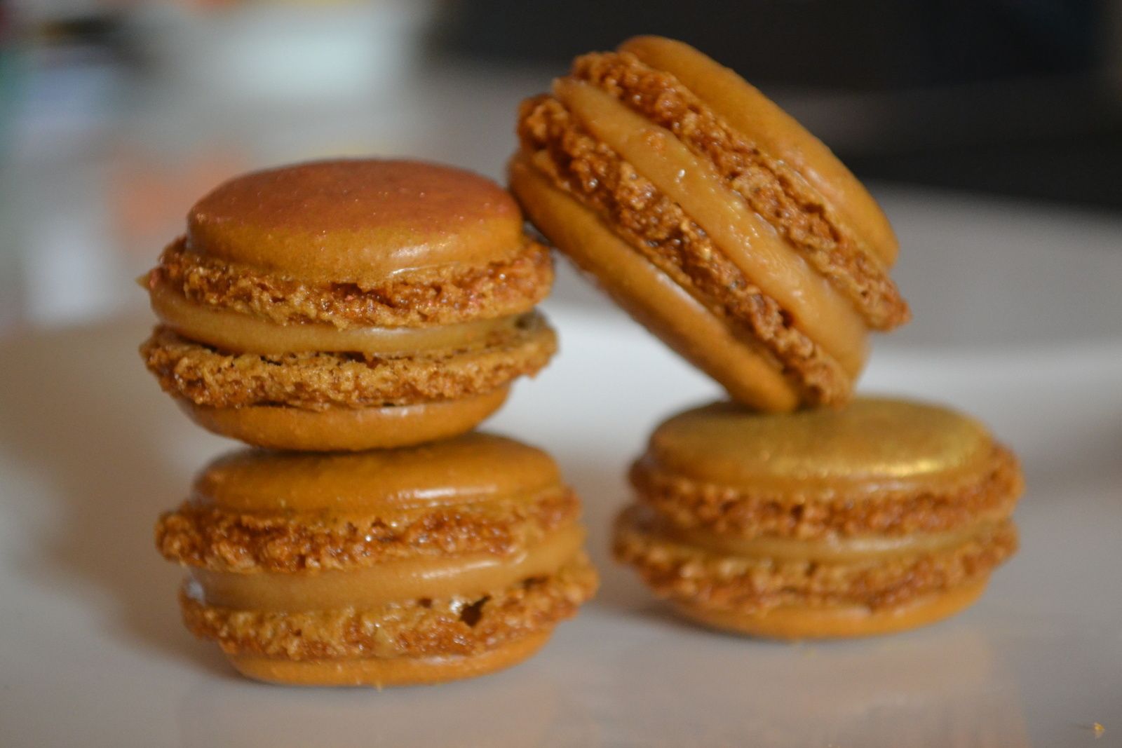 Macarons au caramel beurre salé La Cuisine de Marine