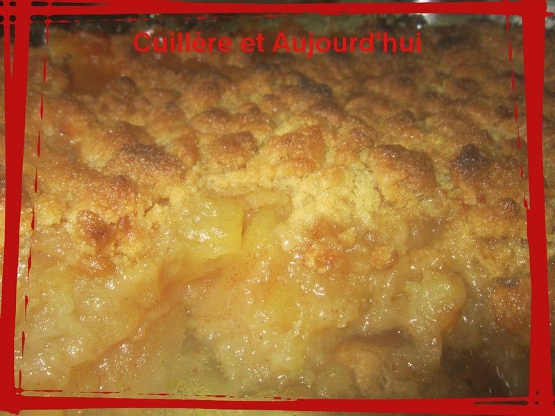 The crumble aux pommes
