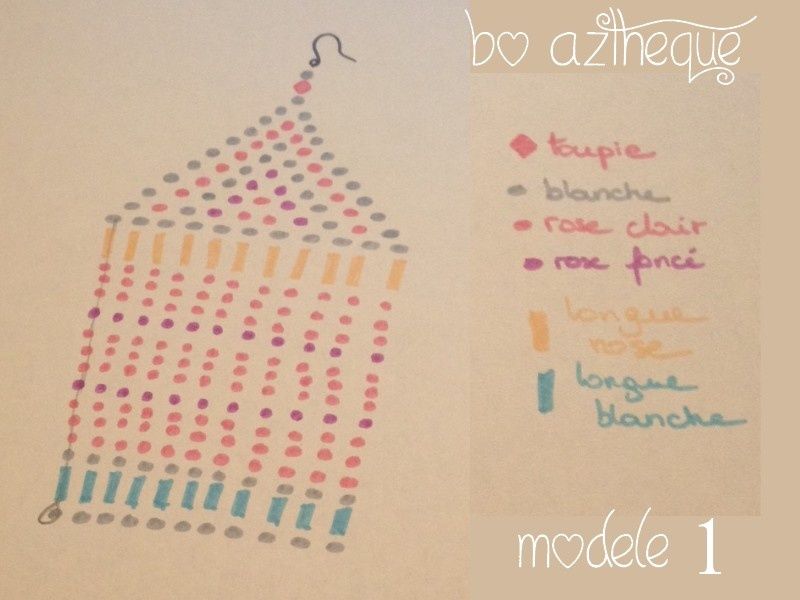 schema boucles d'oreilles perles schema boucles d'oreilles perles