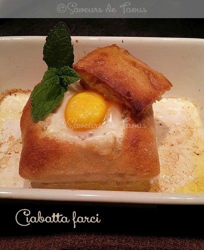 Petits pains farcis oeufs et fromage