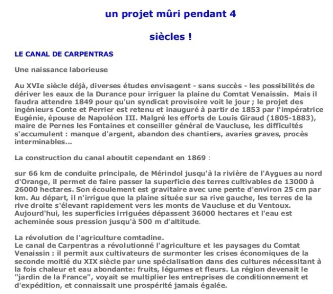 ......................... VELLERON-CANAL DE CARPENTRAS-MONTS DU VAUCLUSE (84)