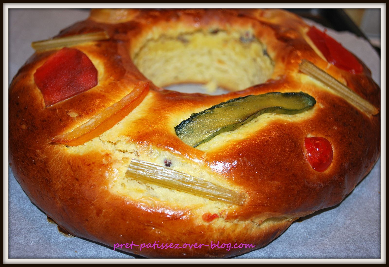 Bolo Do Rei Ou Gâteau Rois Fait Pour Noël Typique Du Portuguais De