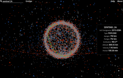 Visualisez en 3D temps réel les objets en orbite autour de la planète Terre