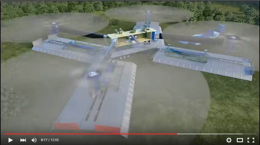 Russia Unmanned Gun &amp; Missile Copter Container System Combat 3D Simulation