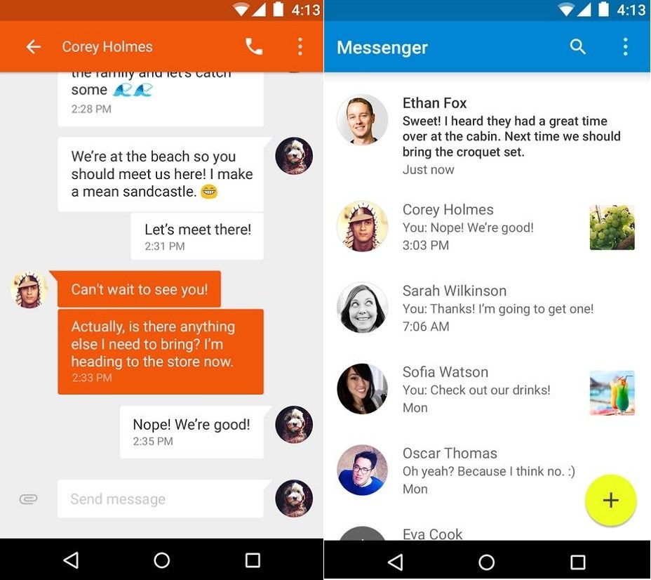 Facebook Messenger accepte maintenant les SMS et MMS