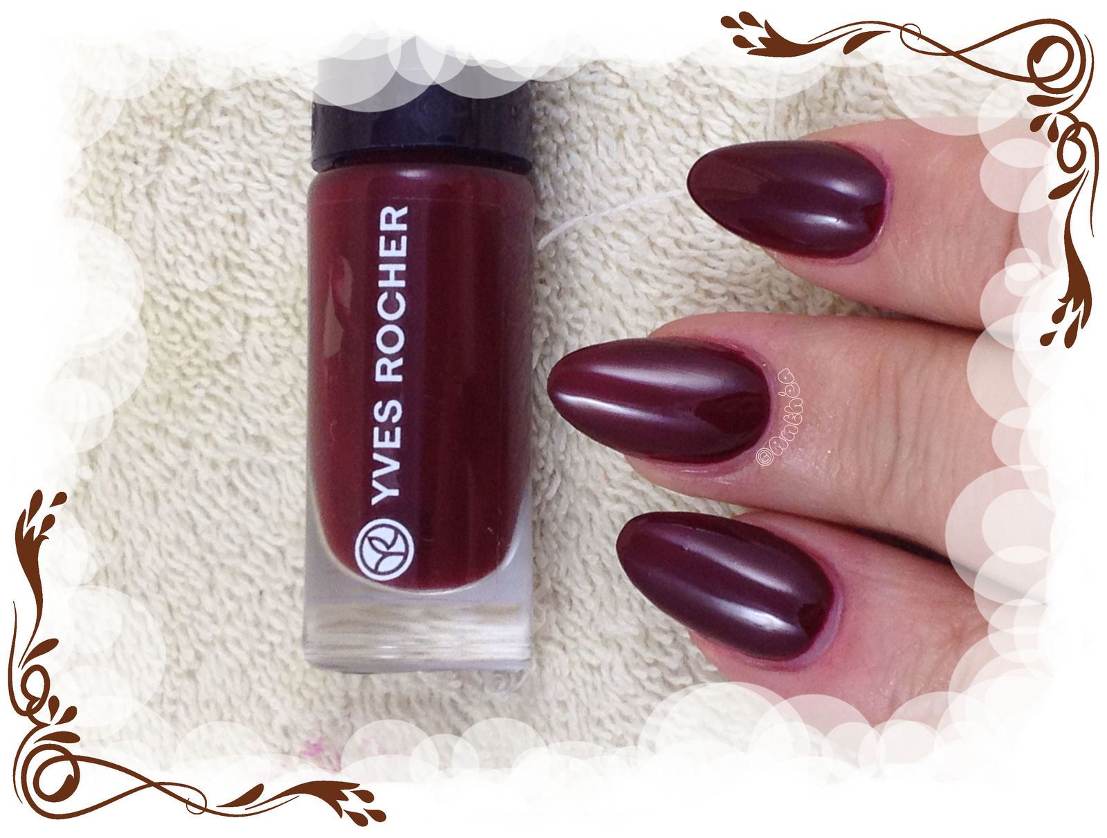 Yves Rocher - soins des mains + n°43 Cerise noire - Anthéa Nail Art