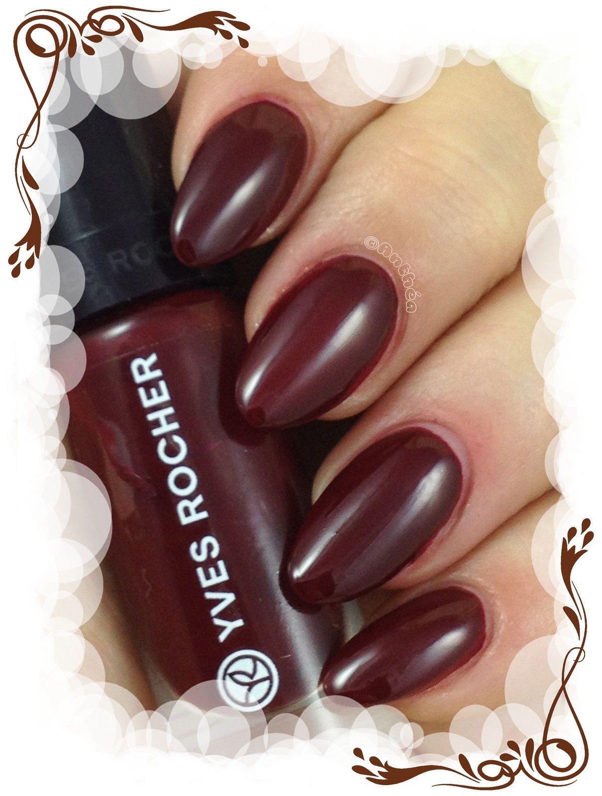 Yves Rocher - soins des mains + n°43 Cerise noire - Anthéa Nail Art