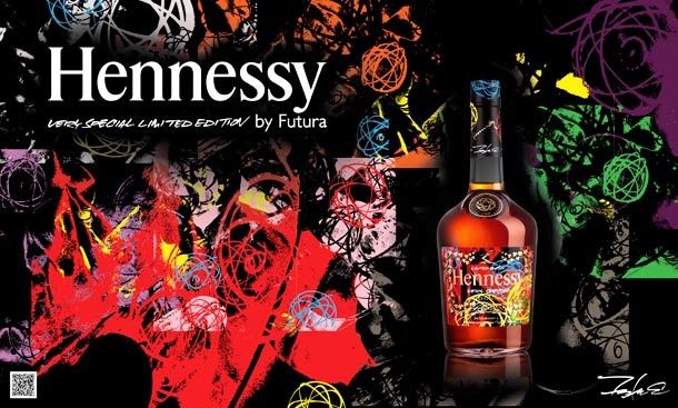 Hennessy VS Limited Edition by Futura 2000 - Wine Art Label Lady Gaga