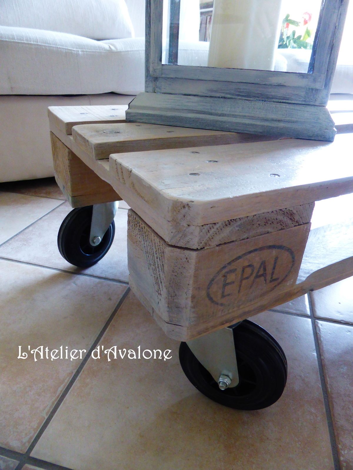 Création d'une table basse de style "atelier" l'atelier d'avalone