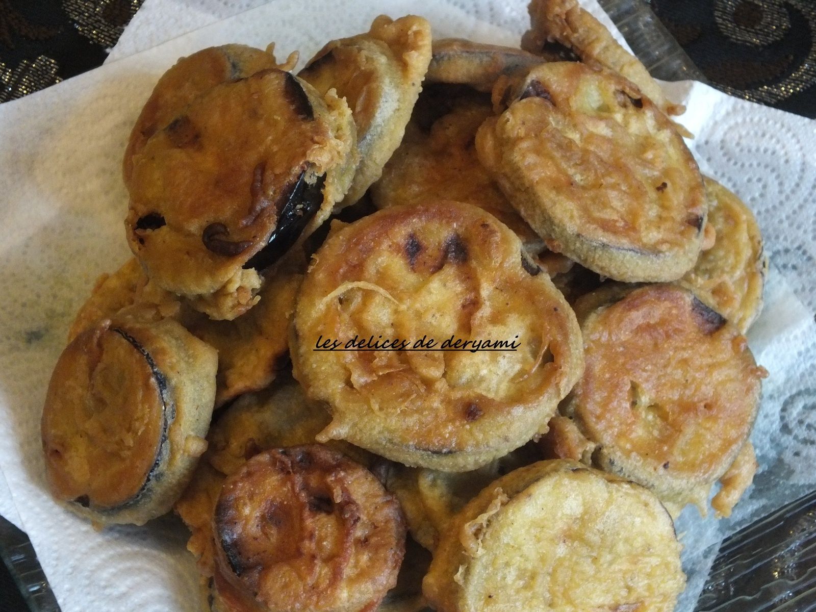Beignets d'aubergines à l'indienne - les delices de deryami