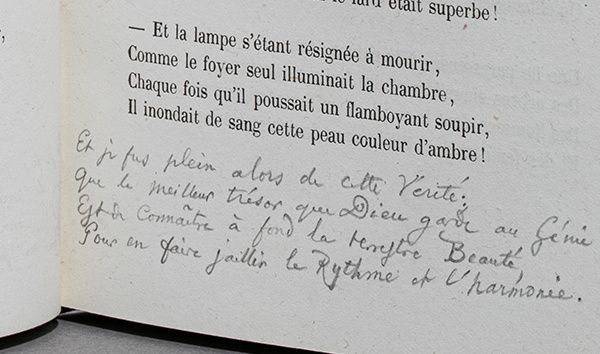 Un exemplaire unique de l'édition originale de Les Fleurs du Mal de Charles  Baudelaire avec une strophe manuscrite inédite - Drouot Paris - Actualisé -
