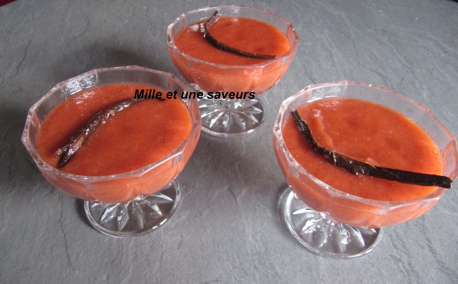 Compote fraise, rhubarbe