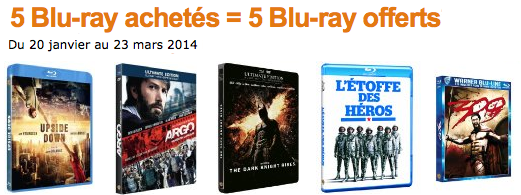 [AMAZON] 5 Blu-Ray achetés, 5 gratos !
