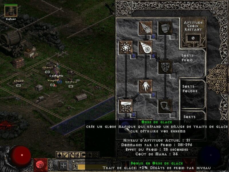 diablo 2 ajouter emplacement